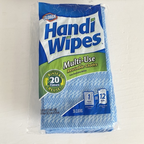 Clorox 36 Handi‎ Wipes Multi-Use 21 x 11 Reusable Cloths #128511  Bounus Lot USA - Picture 1 of 5